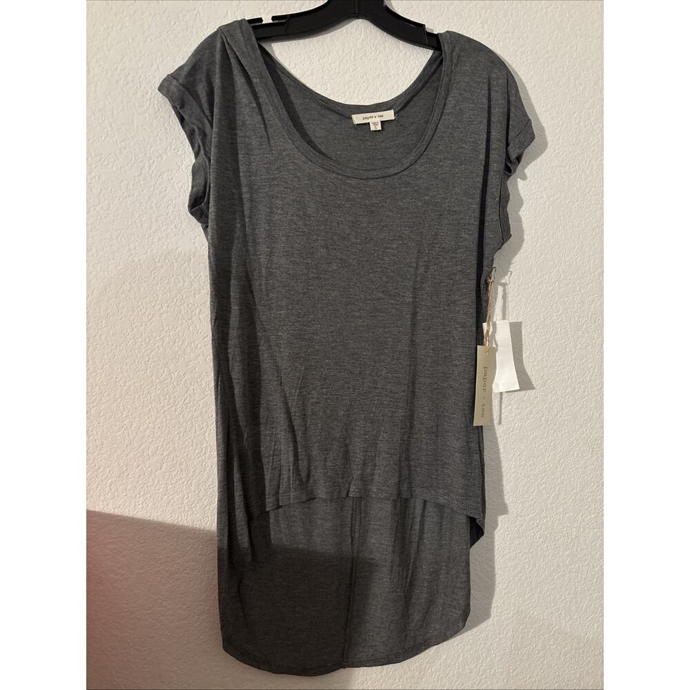 Women’s Paper + Tee Top NWT Gray Large